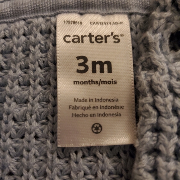 NWOT CARTERS Sweater - Picture 4 of 6